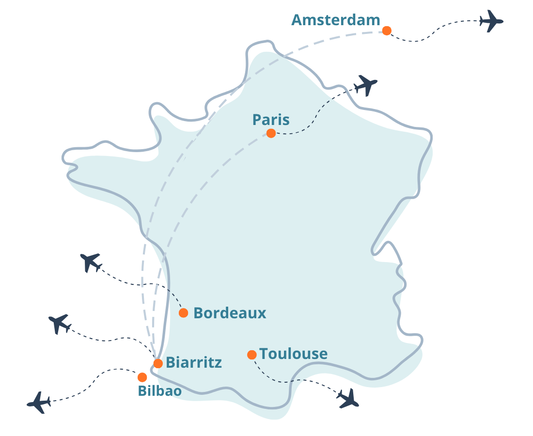 Partez en voyage depuis le Sud-Ouest - Vol au départ du Sud-Ouest